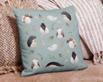Rat Lover Cushion: Pet Rat Gift, Fancy Rat Throw Pillow