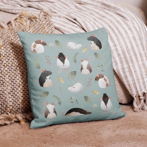 Bonita almohada de rata, cojín de rata para mascotas, regalo para dueños de ratas, decoración de ratas, regalo para mamás rata, regalo para papás rata, regalo de cumpleaños para ratas, almohada decorativa para ratas, amantes de las ratas