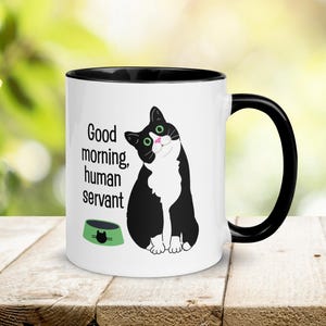 Tuxedo Cat Kaffeetasse: Geschenk für Katzenbesitzer