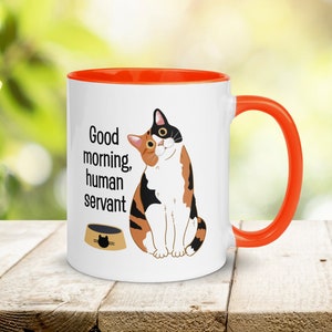 Calico Cat Coffee Mug: Personalised Gift for Cat Mum & Dad