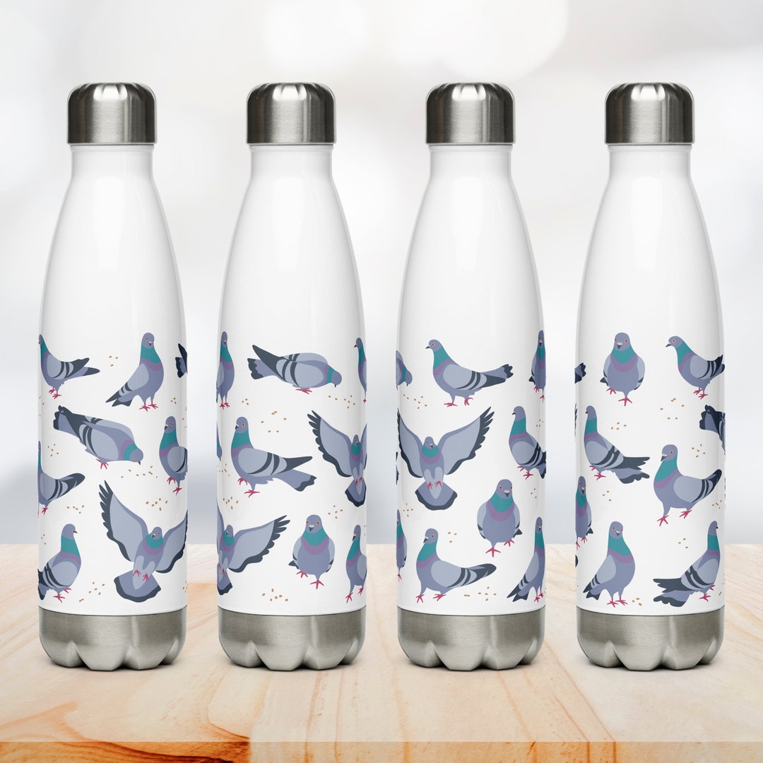 Pigeon Water Bottle School Bottle Bird Flask Dove Etsy