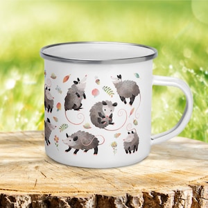 Enamel Possum Mug, Cute Possums, Opossum Mug, Opossum Gift, Possum Lover, Awesome Possum, Animal Mug, Nature Wildlife, Awesome Possums
