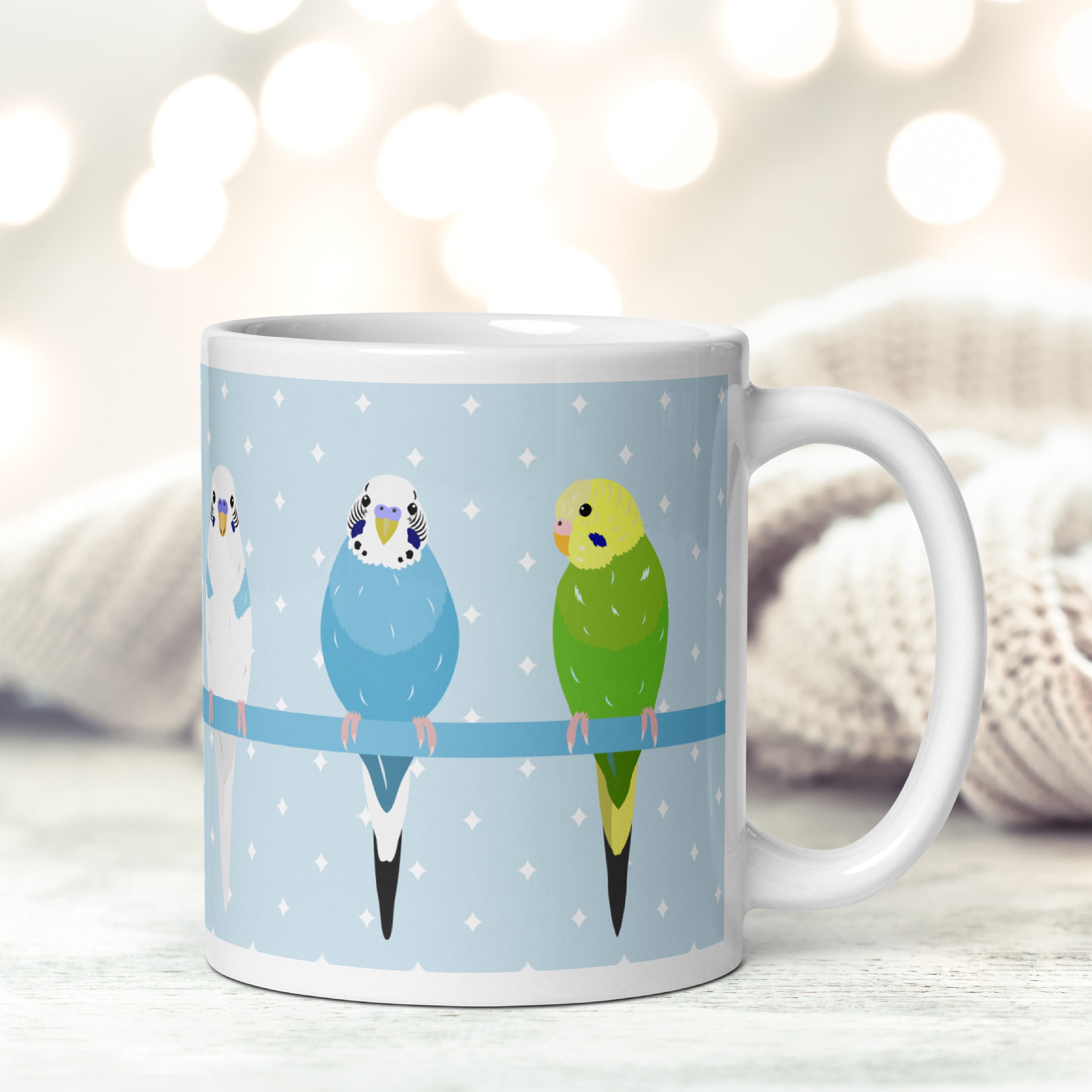 22Feels Taza Grande De Periquito De Regalo Para Mascotas, Divertida, Para Mujeres, Hombres, Niñas, Niños, Pájaros, Mamá, Papá, Lindo Animal Taza De Café (15 Onzas
