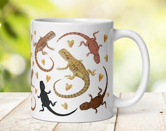 Bartagame-Tasse: Beardie-Liebhaber-Geschenk, Herpetologen-Kaffeetasse