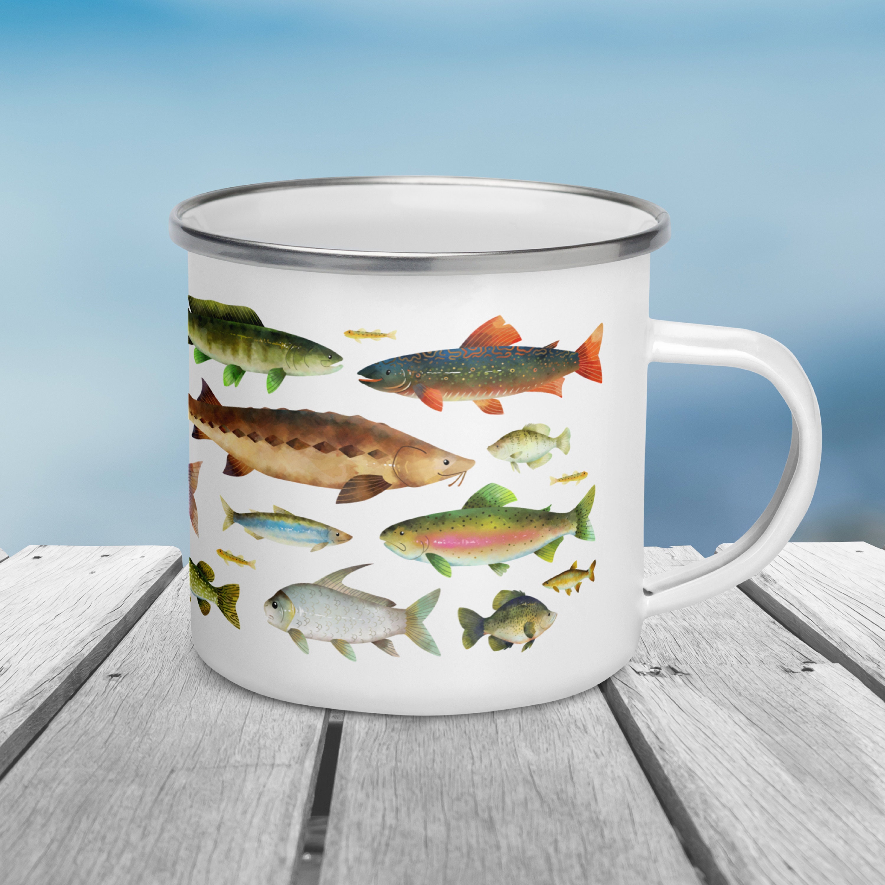 Tazza Da Campeggio E Pesca 330 Ml | Idea Regalo Per Pescatori Pagma
