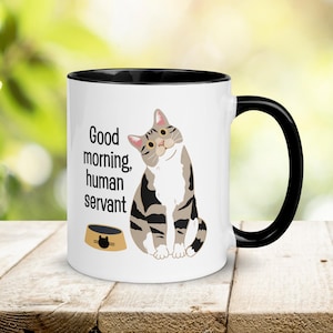 Tabby Cat Mug: Personalised 11 oz Coffee Cup for Cat Mums and Dads