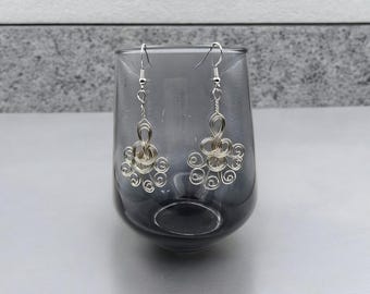 earrings made of copper wire