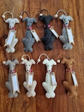Handstitched Wool Felt Sighthound, Lurcher, Greyhound, Whippet  Dog: Personalized Keepsake. Pet Loss.