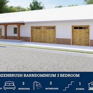PL-62001 Greenbrush Barndomium Haus Plan