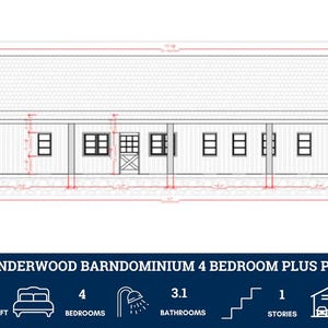 PL-62203 Underwood Barndominium House Plans