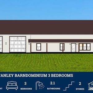 PL-62836 Stanley Barndominium House Plan