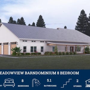 PL-60707 Meadowview Barndominium House Plan