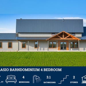 PL-71004 Alasio Barndominium House Plan