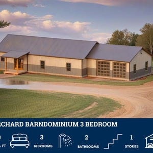 LP-71008 Plan de maison Orchard Barndominium