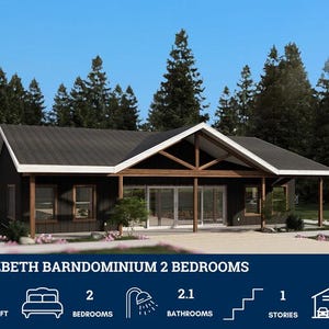 PL-61101 Lizbeth Barndominium House Plan