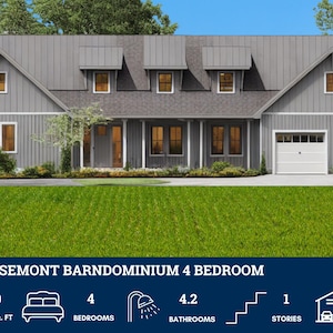 PL-71011 Rosemont Barndominium House Plans