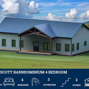 LP-2807 Wescott Barndominium House Plans