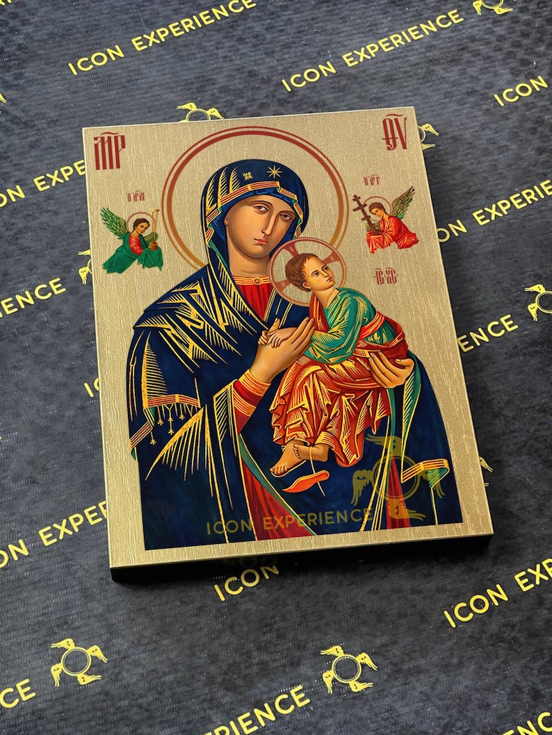 Our Lady of Perpetual Help Byzantine Iconography Christian Art - Etsy