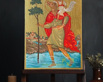 Saint Christopher Byzantine Iconography Christian Art