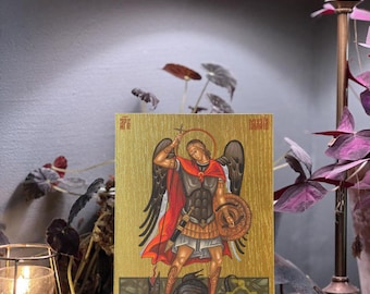 Saint Archangel Michael Greek Byzantine Iconography Christian Art