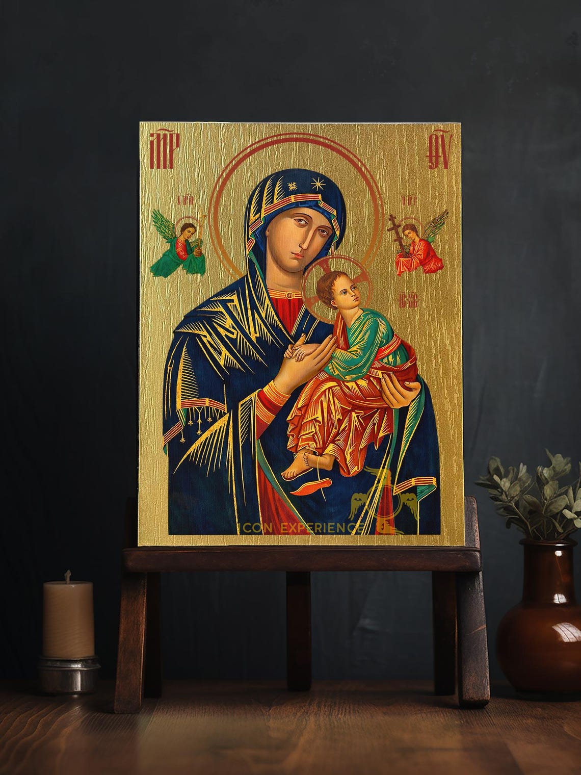Our Lady of Perpetual Help Byzantine Iconography Christian Art - Etsy