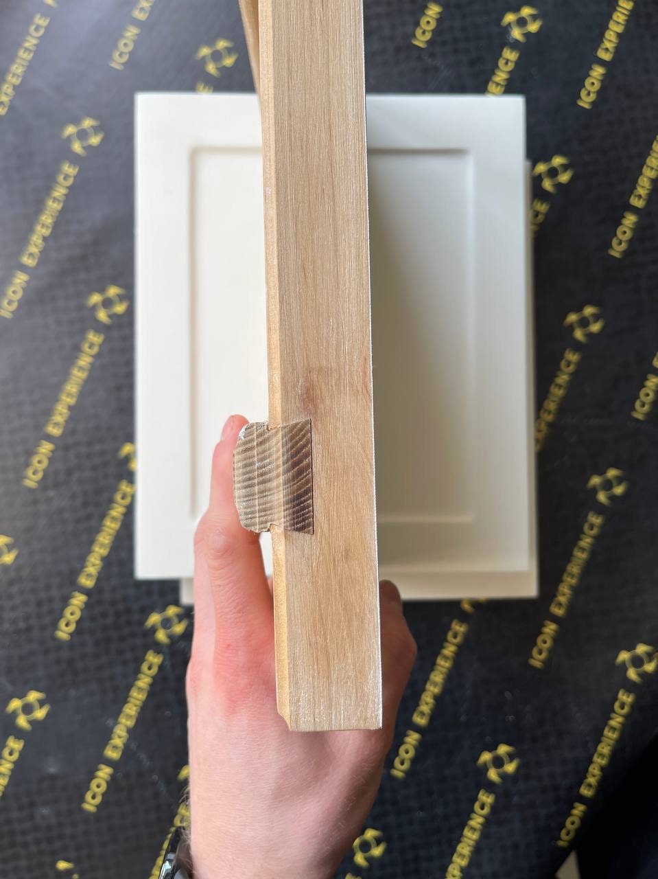 Gessoed Wooden Icon Boards With Raised Borders and Oak Bracers 30х25cm