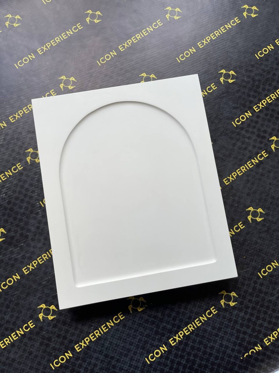 Gessoed Icon Board With a Rectangular Raised Top Border 30х25cm 11.81 X