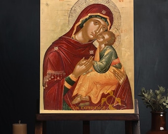 Holy Virgin Mary Eleusa Byzantine Iconography Christian Art