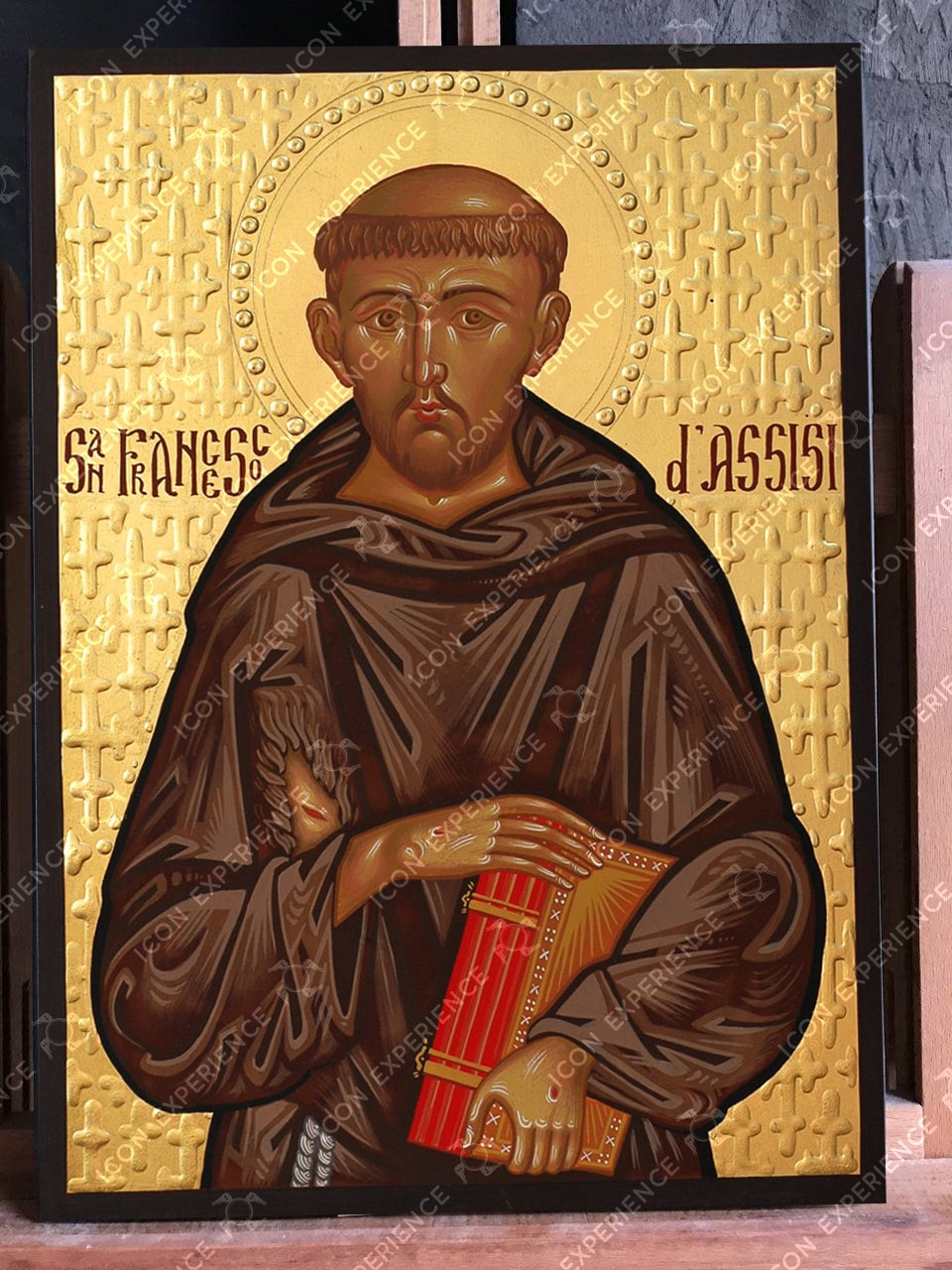 Saint Francis of Assisi Handpainted Icon Handmade Byzantine - Etsy