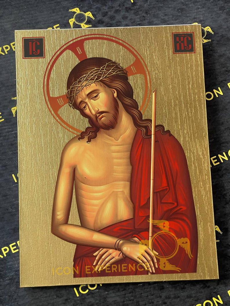 Jesus Christ the Bridegroom, Premium Icon On Wood Natural UV pigments Wooden Icon Sacral Art Religious Gift Reproduced Icons