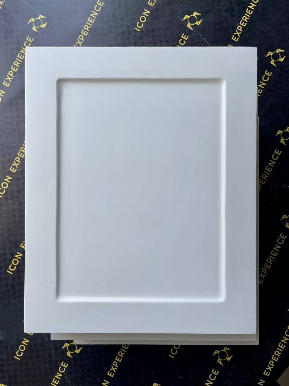 Gessoed Wooden Icon Boards With Raised Borders and Oak Bracers 30х25cm