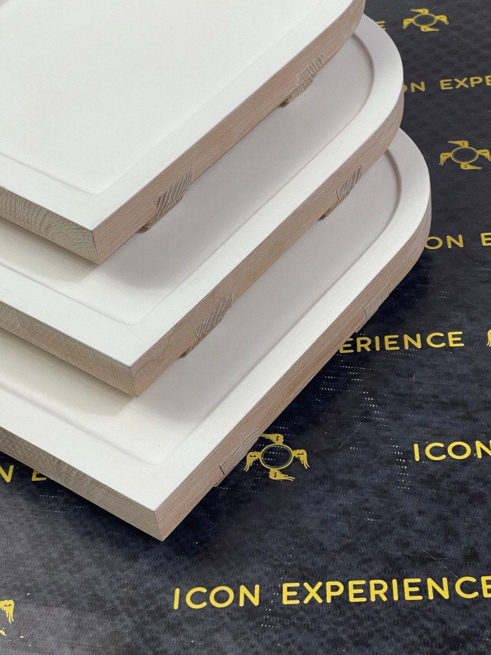 Set of Gessoed Round Top Icon Boards With a Round Raised Etsy