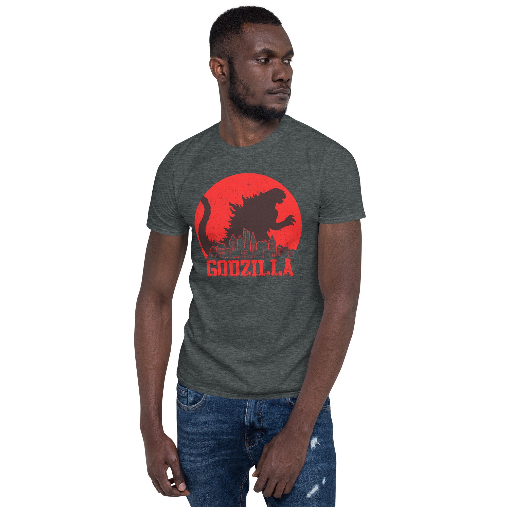 Discover Godzilla T-Shirt, Cool Japanese Kaiju Movie Monster Shirt, King of the Monsters, Adult Birthday Gift Tee, Unisex T Shirt for Men & Women