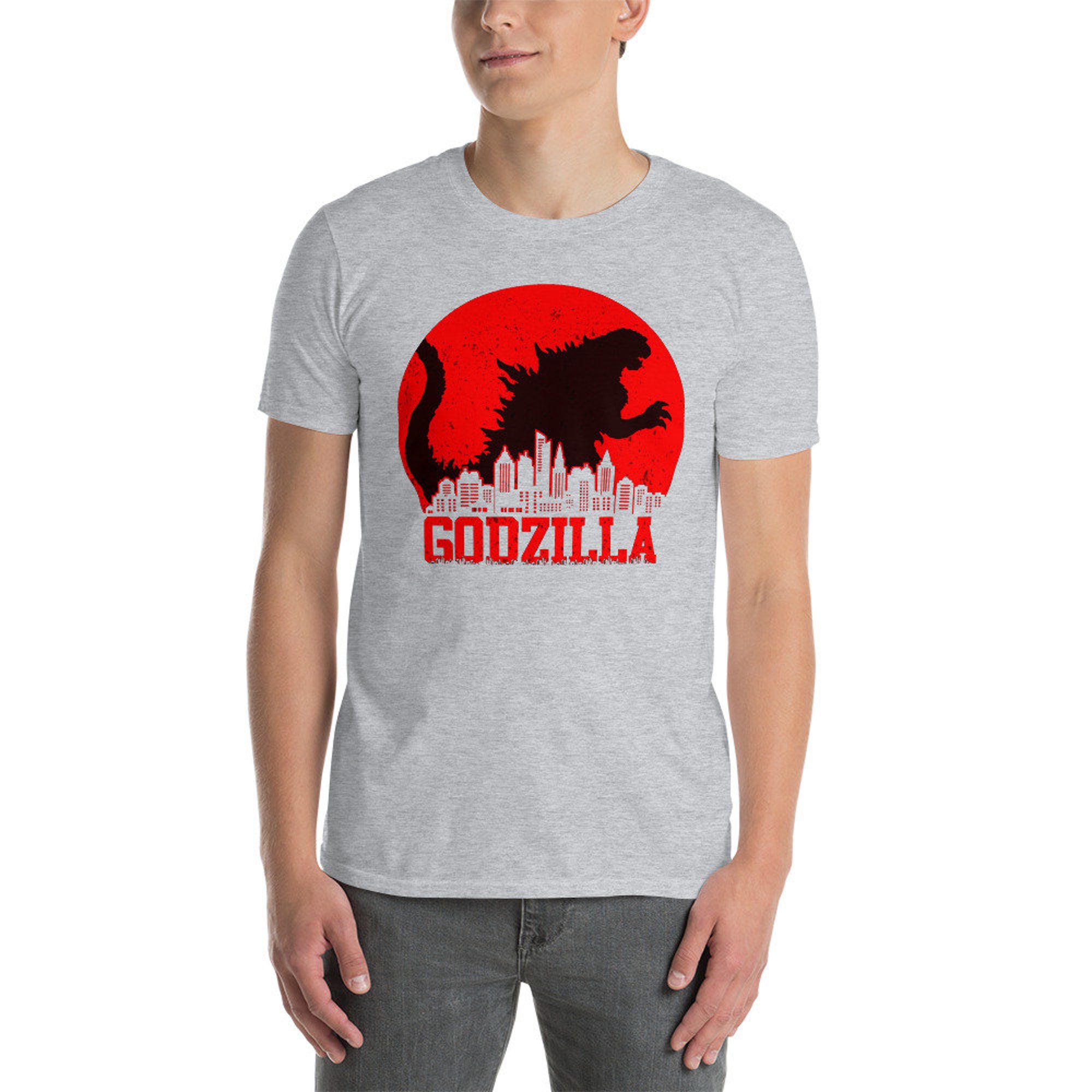 Discover Godzilla T-Shirt, Cool Japanese Kaiju Movie Monster Shirt, King of the Monsters, Adult Birthday Gift Tee, Unisex T Shirt for Men & Women