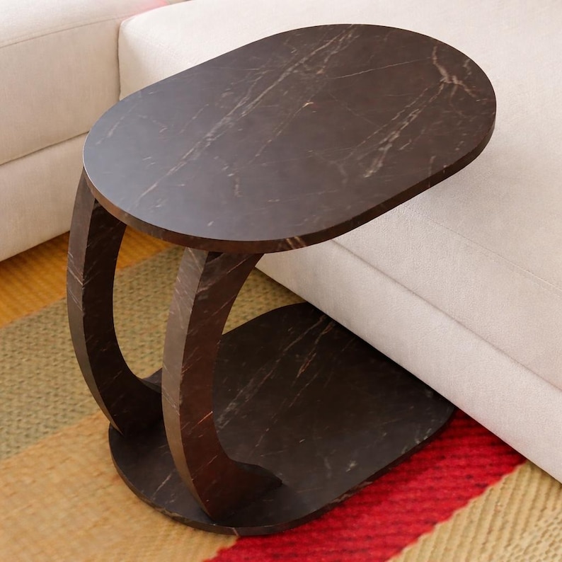 Pine Wood Coffee Table: Modern Scandi Style Living Room Table anthracite