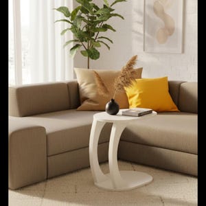 Pine Wood Coffee Table: Modern Scandi Style Living Room Table White