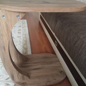 Pine Wood Coffee Table: Modern Scandi Style Living Room Table image 7
