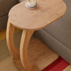Pine Wood Coffee Table: Modern Scandi Style Living Room Table image 5