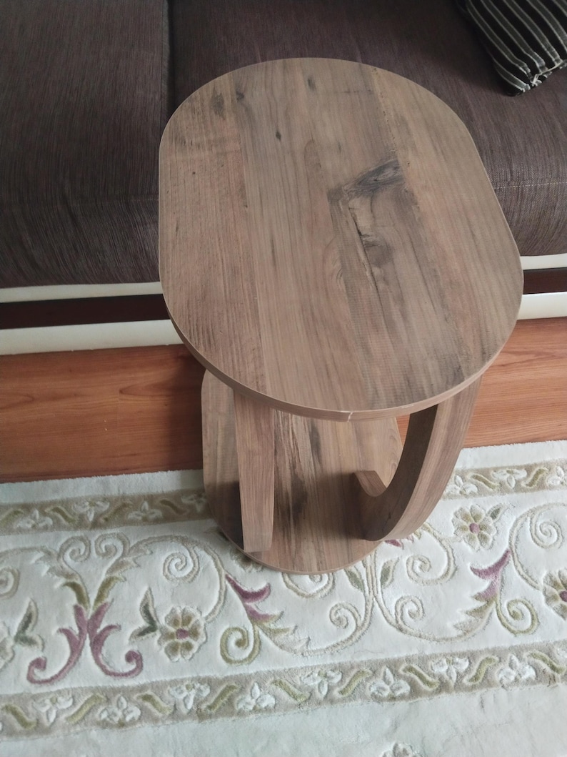 Pine Wood Coffee Table: Modern Scandi Style Living Room Table Brown