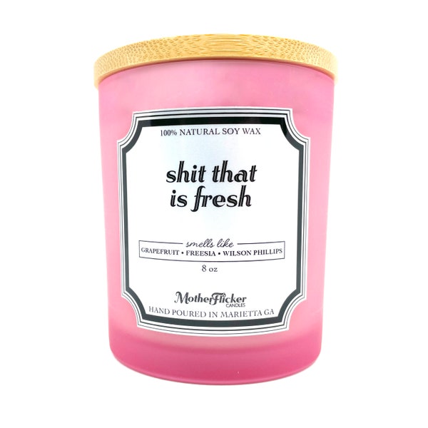 MOTHER FLICKER™ Scented Soy Candle - Bridesmaids | Grapefruit & Freesia | 100% Soy | Unique Funny Gift