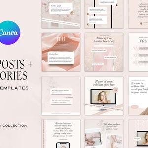 Instagram Post & Story Templates for Coaches and Course - Etsy