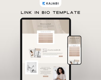 Kajabi Link in Bio Template for Instagram and Social Media: For Coaches & Course Creators