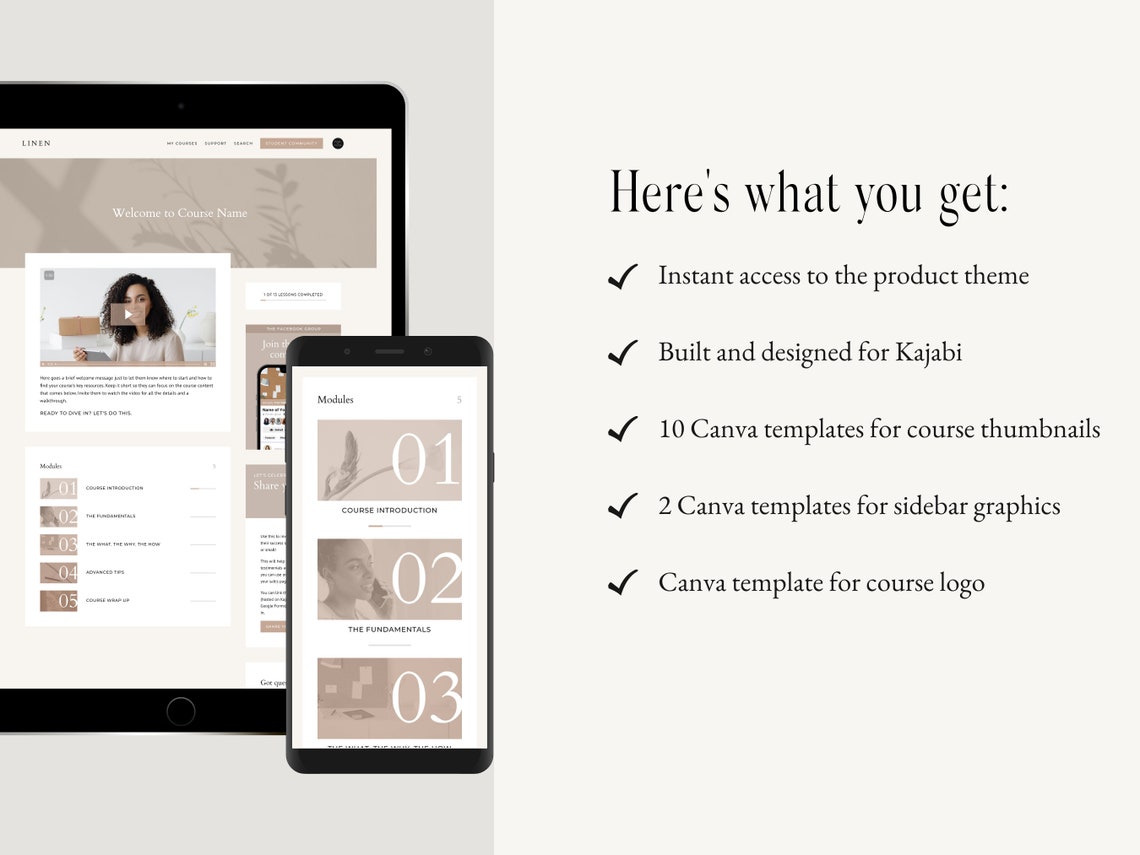 Kajabi Course Template Kajabi Product Template With Course Thumbnails Kajabi Course Template Kajabi Product Template With Course Thumbnails