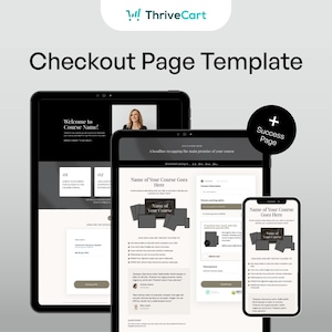 ThriveCart Checkout Template for Coaches, Online Course Creators & Entrepreneurs | ThriveCart Template | ThriveCart Sales Page Course