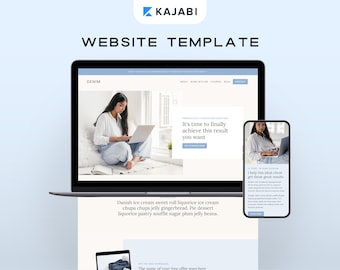 Kajabi Website Vorlage | Kajabi Website Theme für Coaches & Online Kurs Ersteller | Feminines Kajabi Template und Kajabi Landing Page