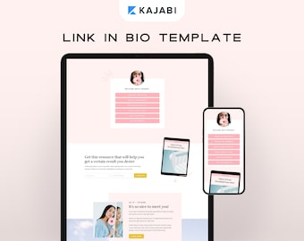 Kajabi Link in Bio Template for Instagram and Social Media: For Coaches & Course Creators