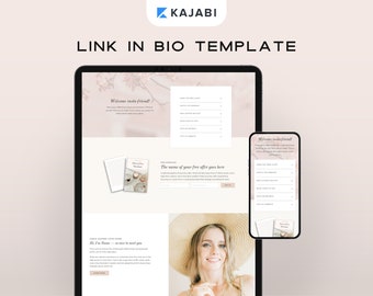 Kajabi Link in Bio Template for Instagram and Social Media: For Coaches & Course Creators