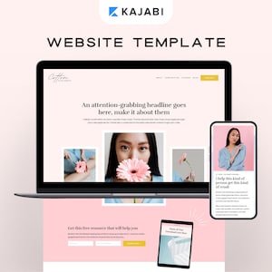 Kajabi Website Template | Kajabi Website Theme for Coaches & Online Course Creators | Creative Kajabi Template and Kajabi Landing Page