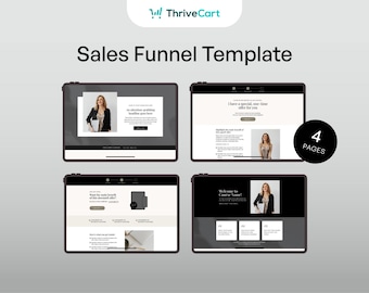 ThriveCart Funnel Template – Includes Sales Page, Upsell, Downsell + Success Page — Coaches and Course Creators