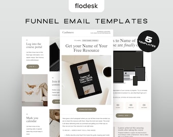 Flodesk Email Template Bundle for Launches: For Coaches & Course Creators